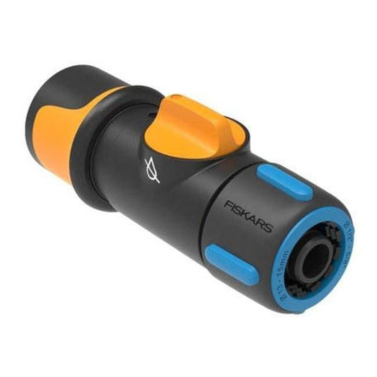Fiskars hurtigkobling 1/2"-5/8" med ventil