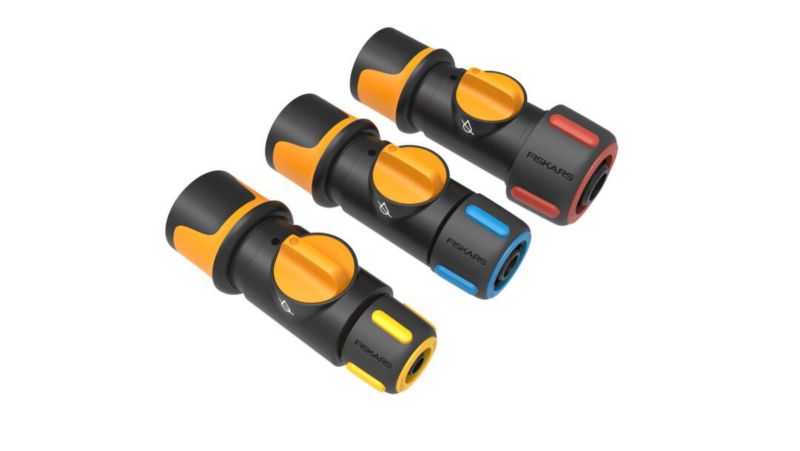 Fiskars hurtigkobling 3/4" med justerbar ventil