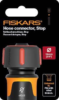 Fiskars hurtigkobling med stopfunktion 3/4"