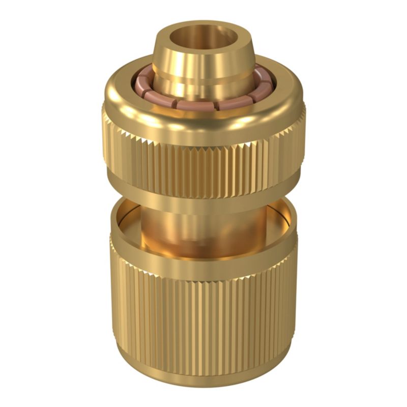GoodHome hurtigkobling 5/8"-3/4" med stopfunktion
