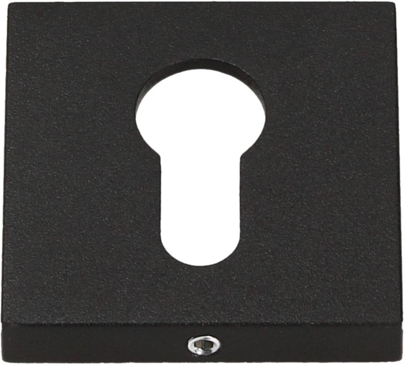 Dørskilt Firkantet Sort Struktur 52x52 mm | 5901304774398