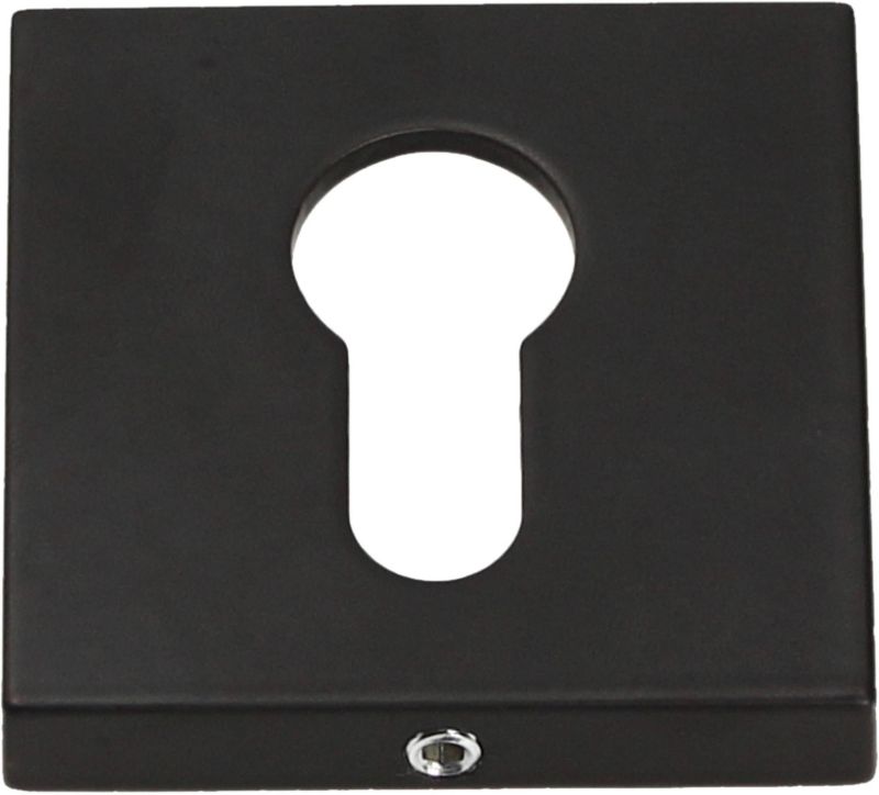 Dørskilt Firkantet Sort Super Mat 52x52 mm
