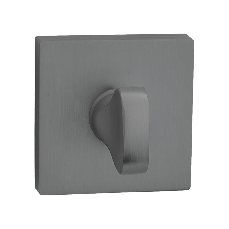 Dørskilt Kort Firkantet WC Grafit Aluminium 53 mm | 5905358210147