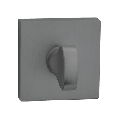 Dørskilt Kort Firkantet WC Grafit Aluminium 53 mm | 5905358210147