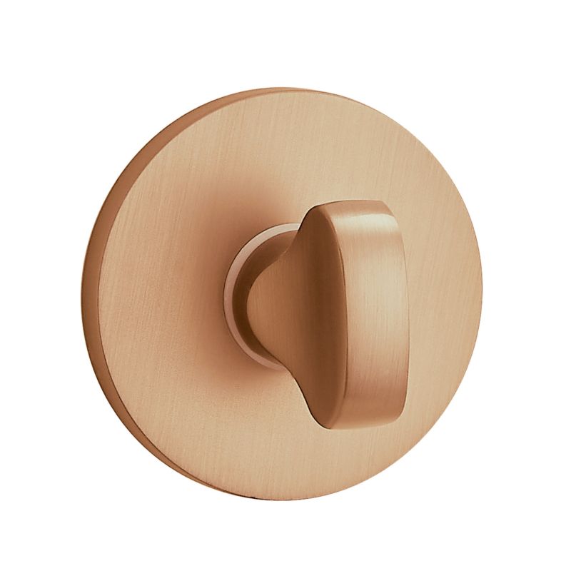 Kort Rund Dørskilt WC Slim Rosaguld 53 mm | 5905358206737