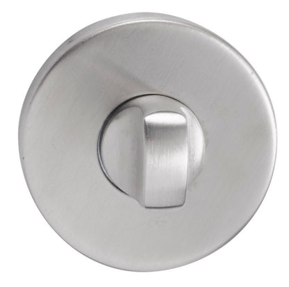 Kort WC-Dørskilt Rustfrit Stål Rund 38-45 mm | 5907791113184