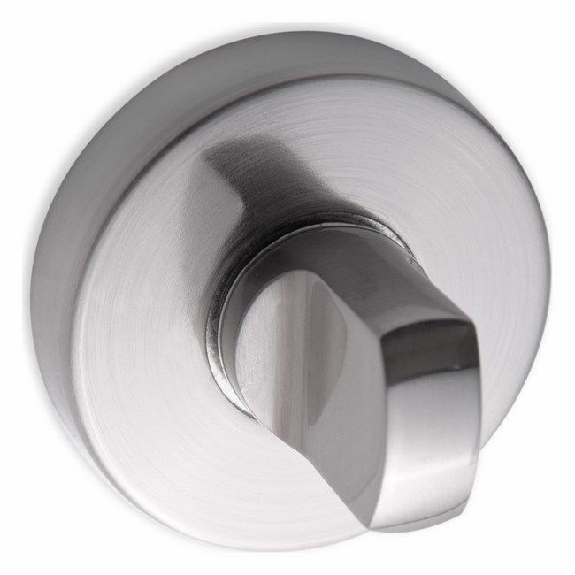 Kort WC-Dørskilt Rustfrit Stål Rund 38-45 mm | 5907791113184