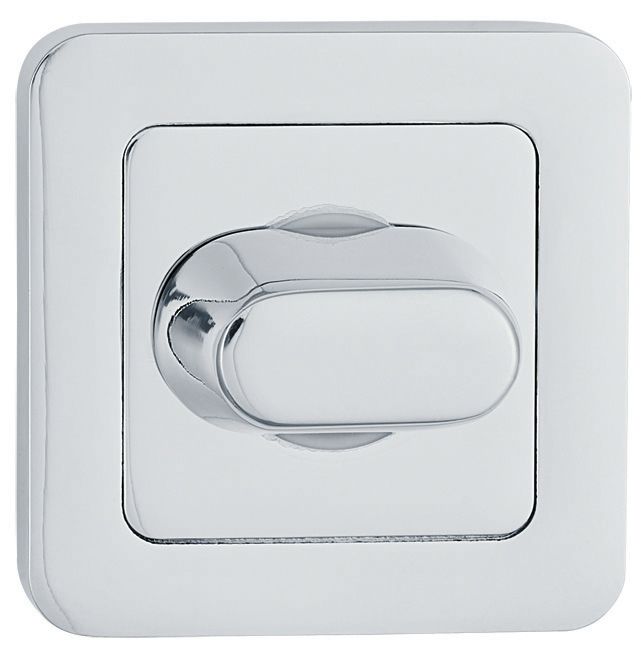 Dørskilt Firkantet WC Lås Krom 40-60 mm