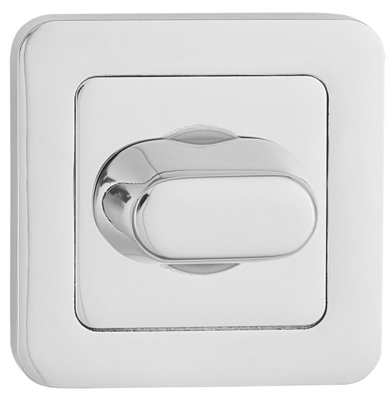 Dørskilt Firkantet WC Lås Krom 40-60 mm