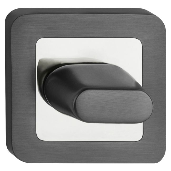 Dørskilt Firkantet WC Grafit Krom | 5901643181482