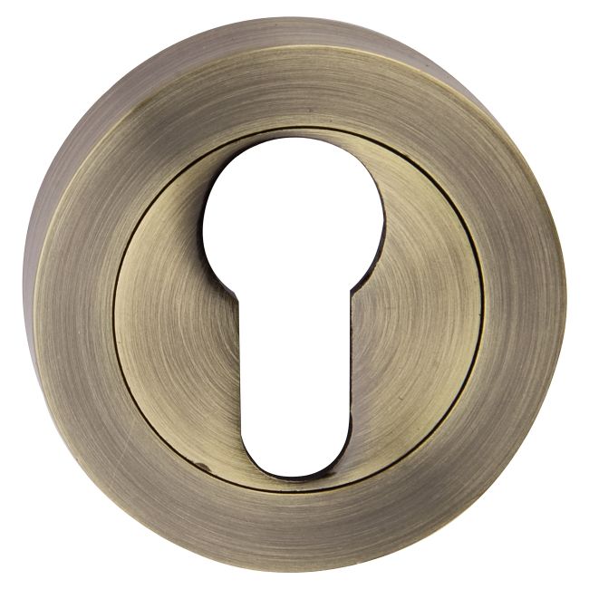 Dørskilt Rundt Aluminium Patina 40-60 mm