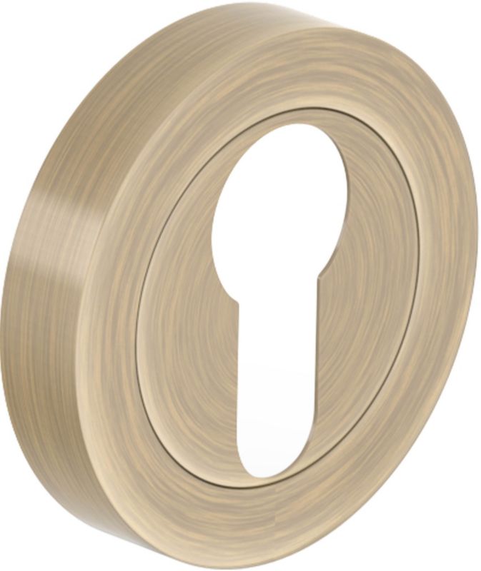 Dørskilt Rundt Aluminium Patina 40-60 mm