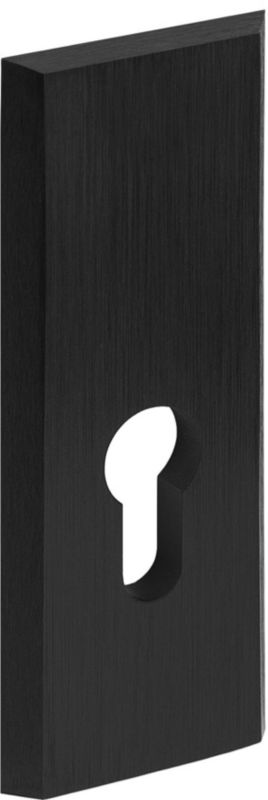Dørskilt Firkantet Sort Aluminium 131x131 mm | 5901643186586