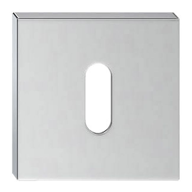 Dørskilt Q Firkantet til Nøgle Blank Krom Aluminium