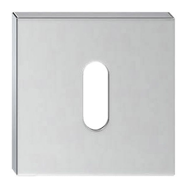Dørskilt Q Firkantet til Nøgle Blank Krom Aluminium