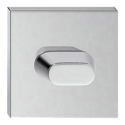 Szyld Dør WC Firkantet Blank Krom Aluminium