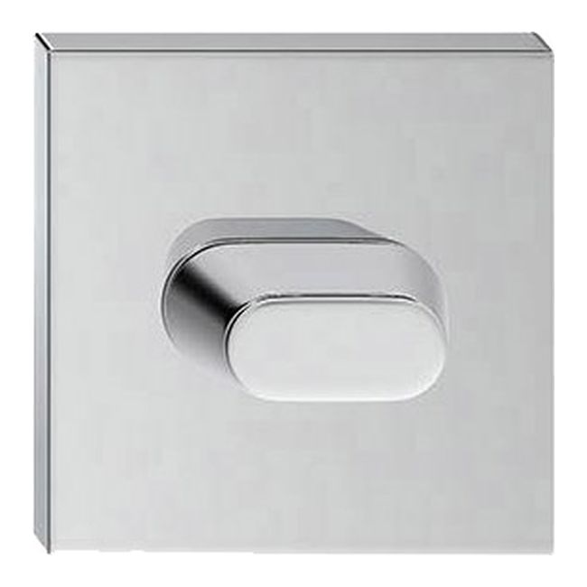 Szyld Dør WC Firkantet Blank Krom Aluminium