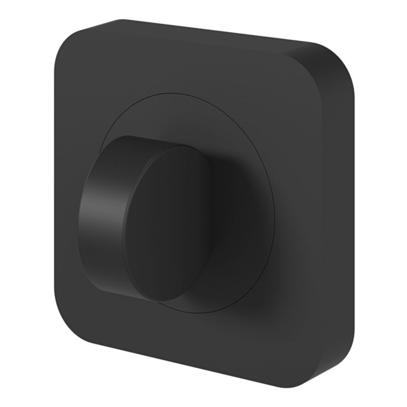 Dørskilt Firkantet Lige Mat Sort 52 mm