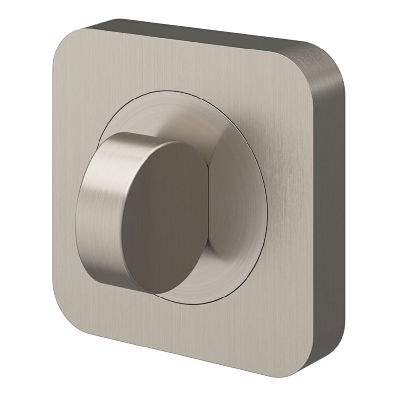 Dørskilt Rundt Satin Nikkel 52,5 mm