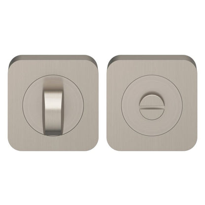 Dørskilt Rundt Satin Nikkel 52,5 mm