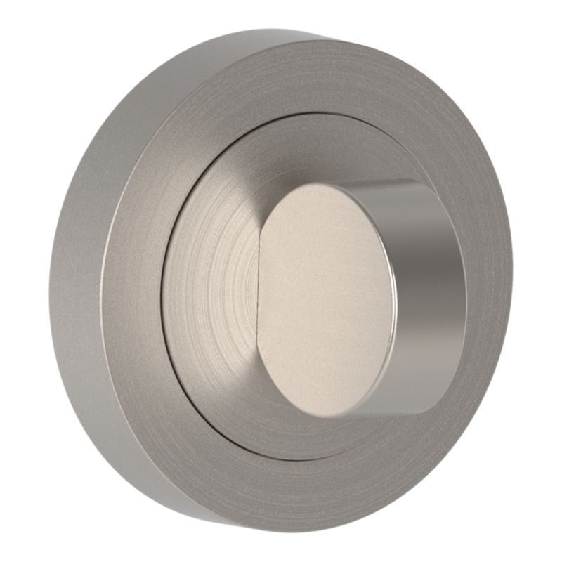 Rund Roset WC Minimal Børstet Nikkel 50 mm