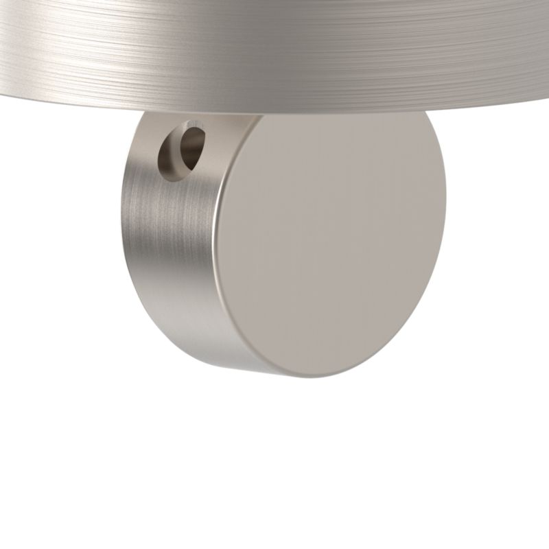 Rund Roset WC Minimal Børstet Nikkel 50 mm