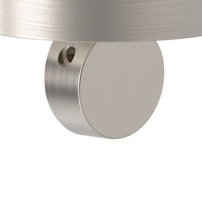 Rund Roset WC Minimal Børstet Nikkel 50 mm