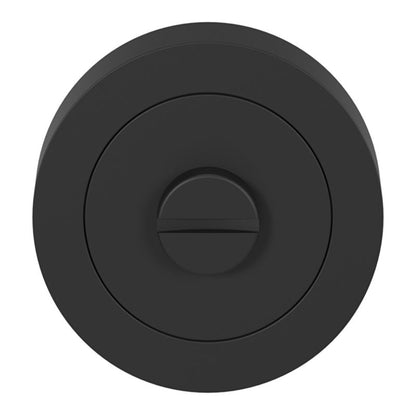 Rund Roset til Indvendig Dør Mat Sort 50 mm