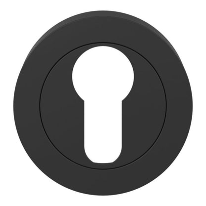 Rund Dørroset Premium Sort Mat 50 mm