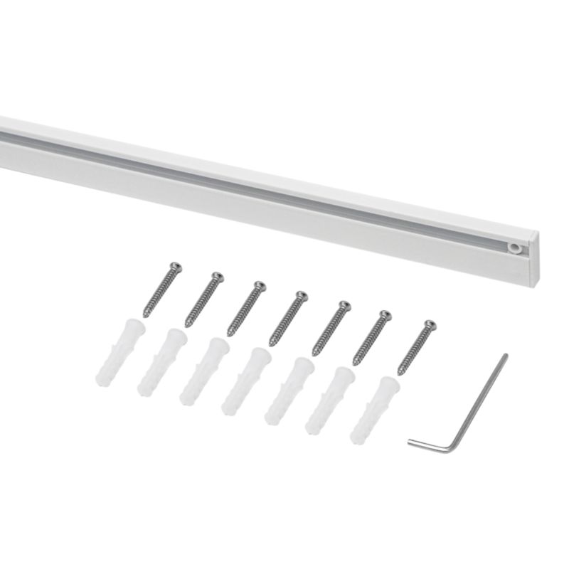 GoodHome Thira 1-skinne loftskinne i hvid, 200 cm