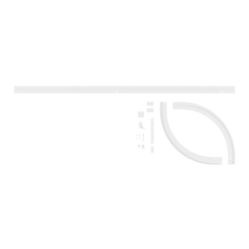 GoodHome Thira 1-skinne loftskinne i hvid, 200 cm