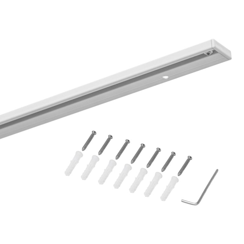 GoodHome Thira 1-skinne loftskinne i hvid, 200 cm