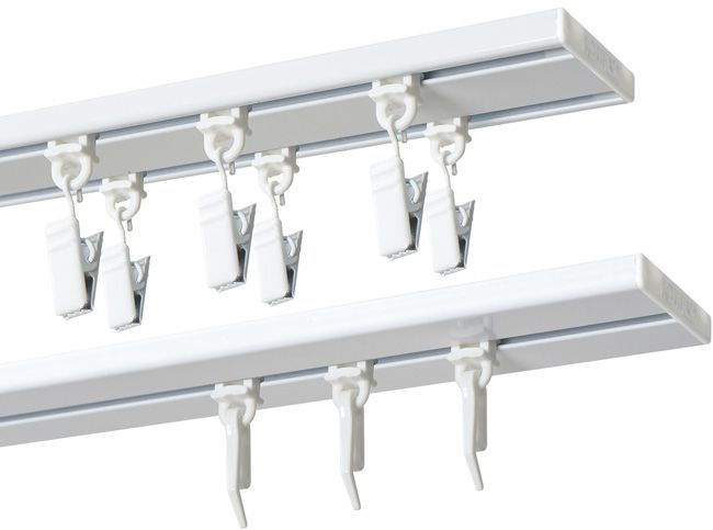 Loftskinne 150 cm hvid/aluminium