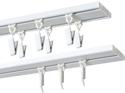 Loftskinne 150 cm hvid/aluminium