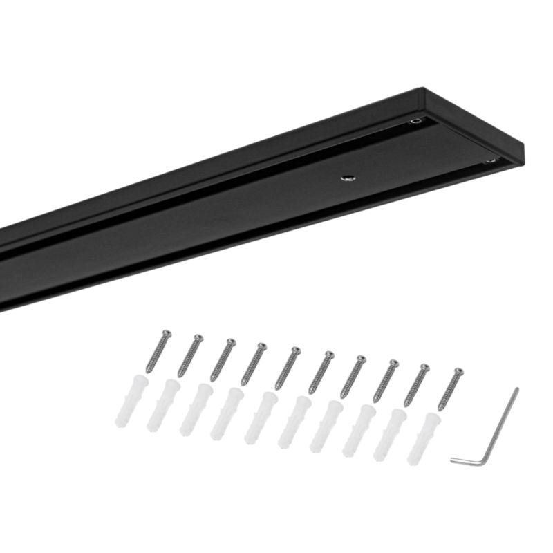 GoodHome Thira 2-spors loftskinne 300 cm sort