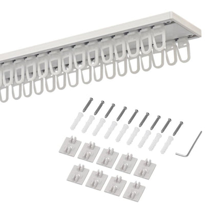 GoodHome Thira 2-spors loftskinne i hvid, 240 cm