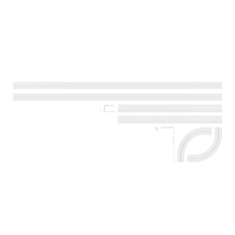 GoodHome Thira 2-spors loftskinne i hvid, 250 cm