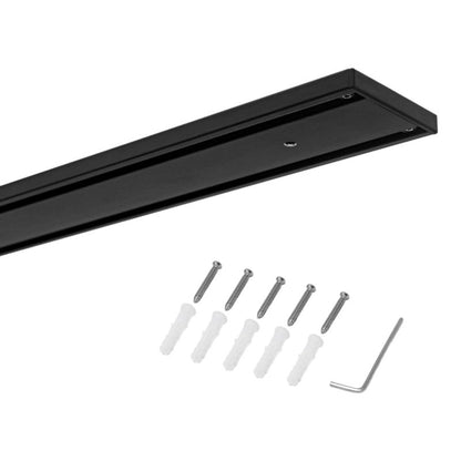GoodHome Thira 2-spors loftskinne i sort 150 cm