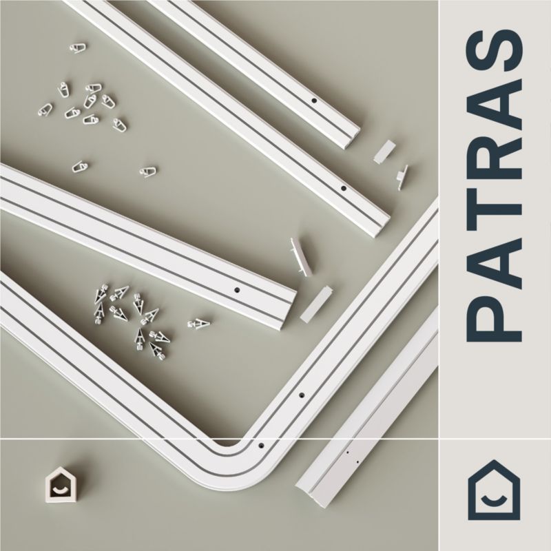 2-spors loftskinne Patras 210 cm