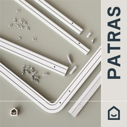 2-spors loftskinne Patras 210 cm