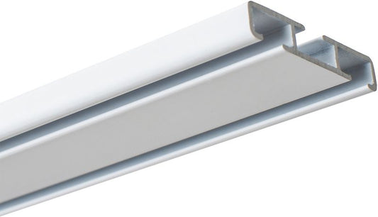 Loftskinne 200 cm hvid/aluminium