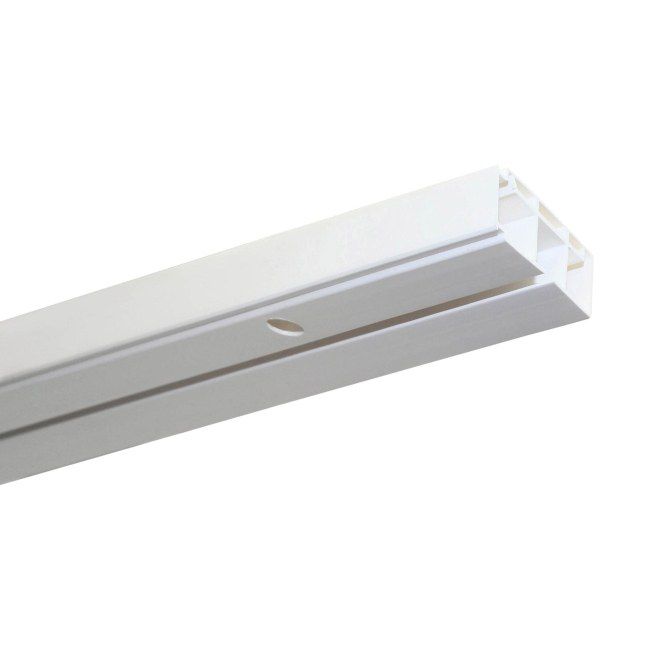 Hvid 1-skinne loftsskinne GK1 250 cm