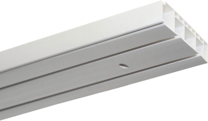 Hvid GK2 2-sporet loftskinne 150 cm
