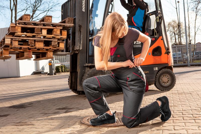 NEO TOOLS Woman Line dame-T-shirt L grå 1 stk.