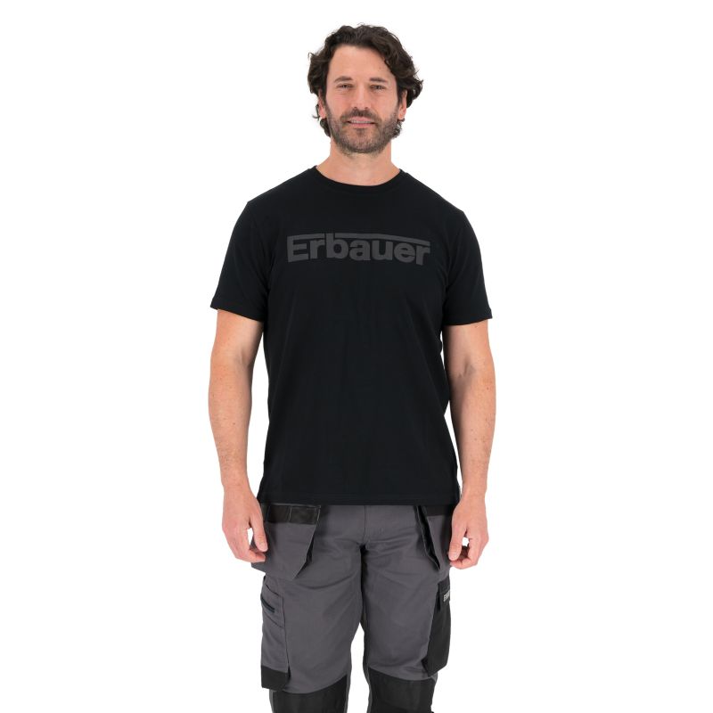 Erbauer sort t-shirt L