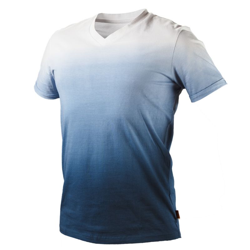 NEO TOOLS Denim S t-shirt hvid-blå 1 stk.