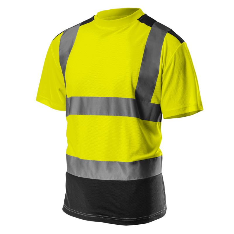 NEO TOOLS advarselst-shirt til arbejde med intens synlighed XXL gul 1 stk.
