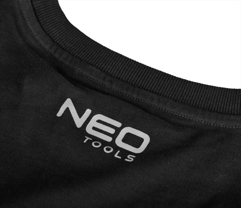 NEO TOOLS Moto Expert L t-shirt med tryk, sort, 1 stk.