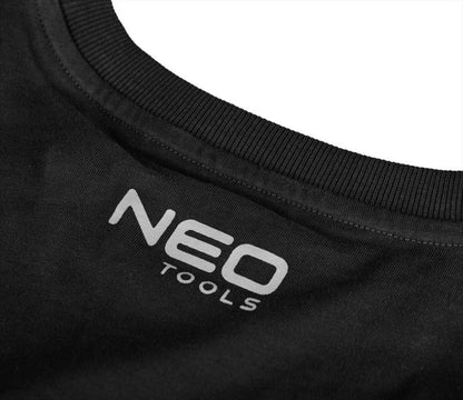 NEO TOOLS Moto Expert L t-shirt med tryk, sort, 1 stk.