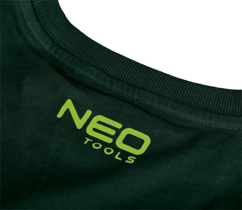 NEO TOOLS NEOlution t-shirt med tryk XXL mørkegrøn 1 stk.